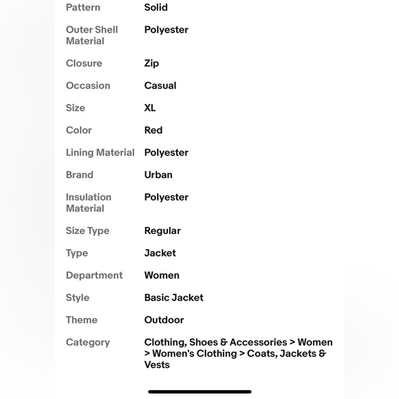 Roots Red with Black Full Zip Jacket Women XXL - Picture 6 of 6